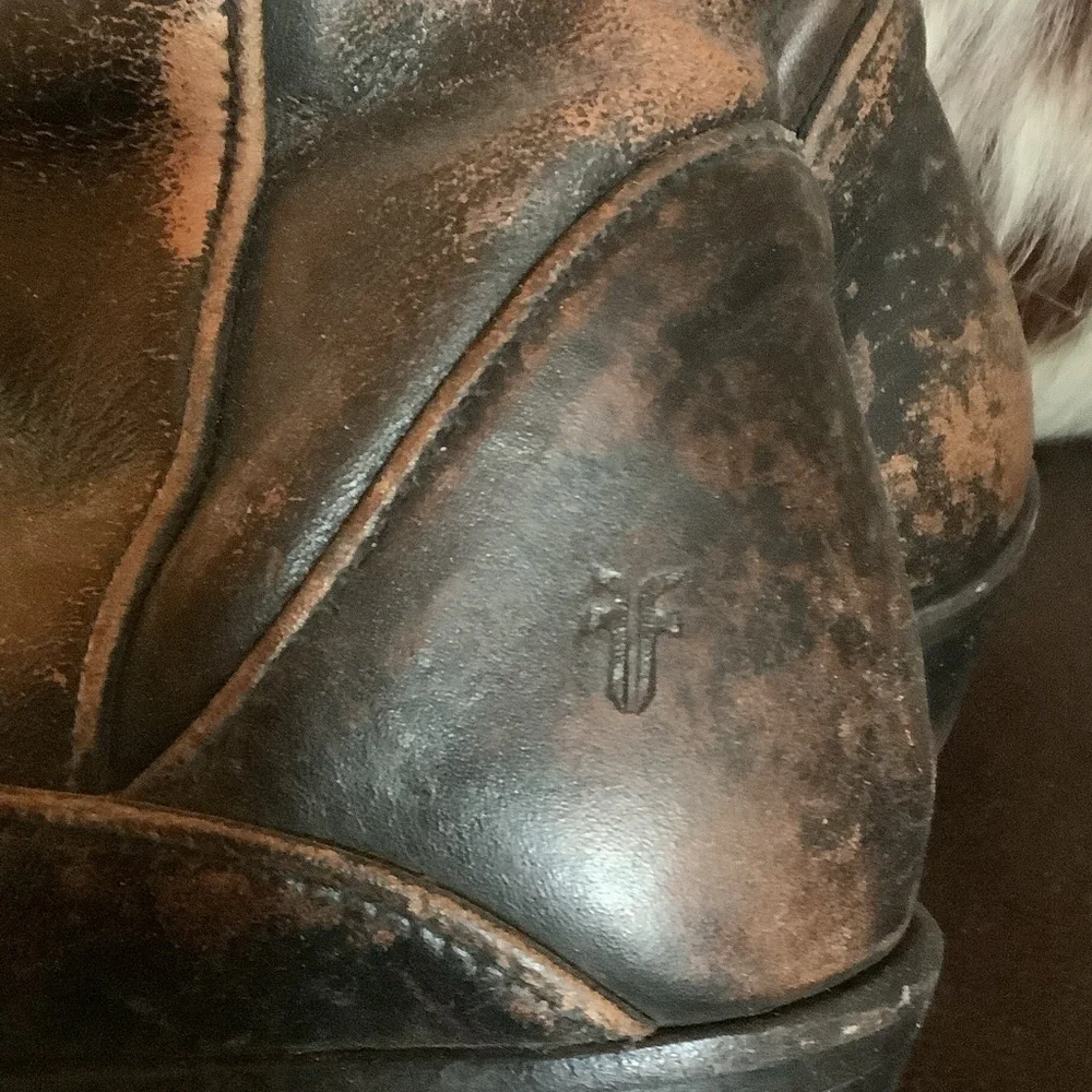 Frye Brown Leather tall boots